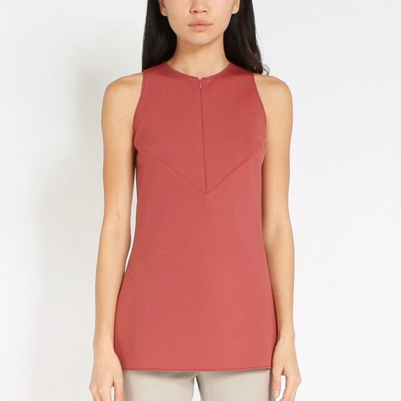 Marie Saint Pierre Lares Rose Neoprene Zip Tank - Picture 1 of 8